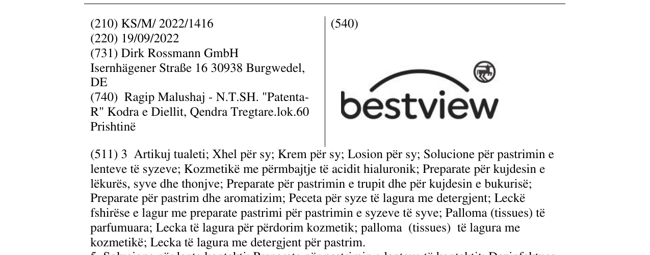 Zëri i markës bestview në buletin