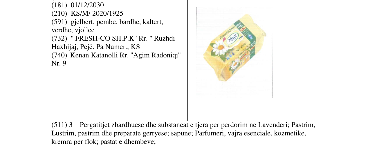 Zëri i markës nival në buletin