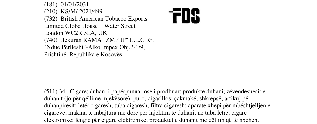 Zëri i markës FSD në buletin