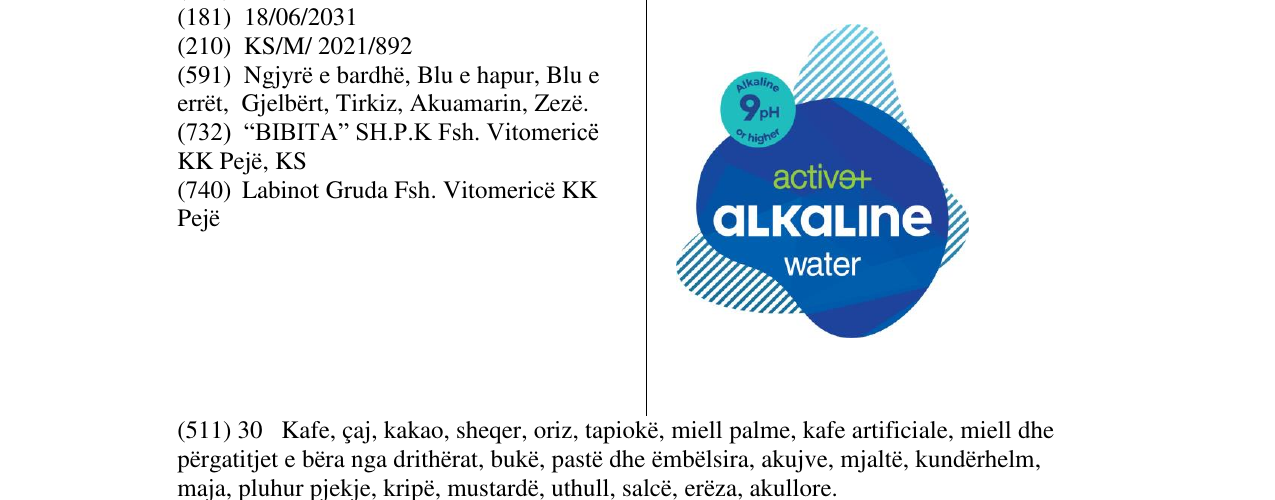 Zëri i markës Markë figurative në buletin