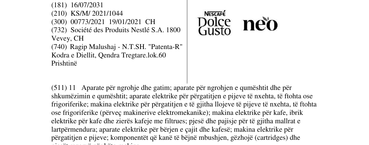 Zëri i markës Markë figurative në buletin