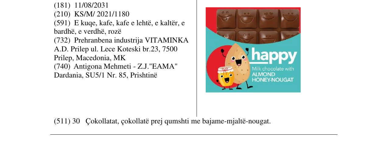 Zëri i markës HAPPY në buletin