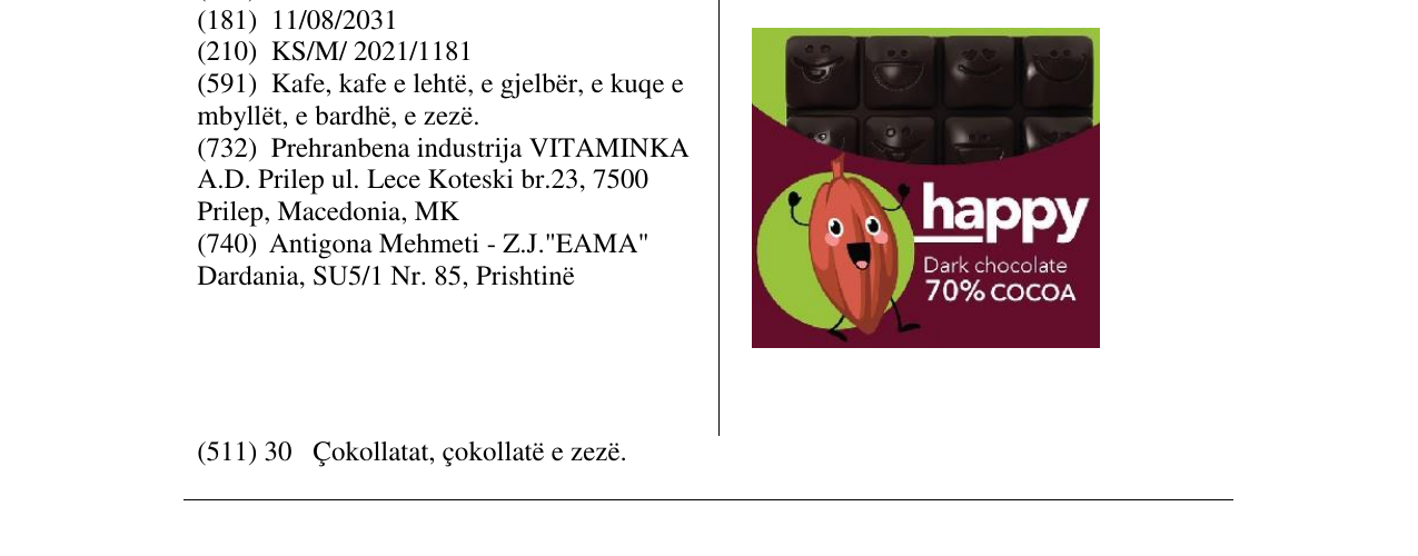 Zëri i markës HAPPY në buletin
