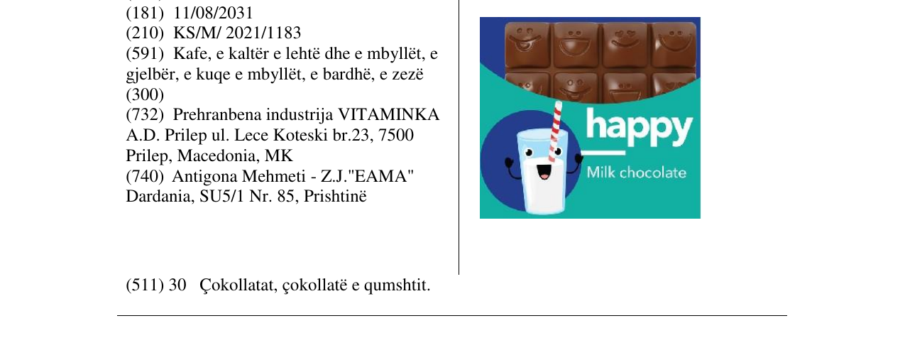 Zëri i markës HAPPY në buletin