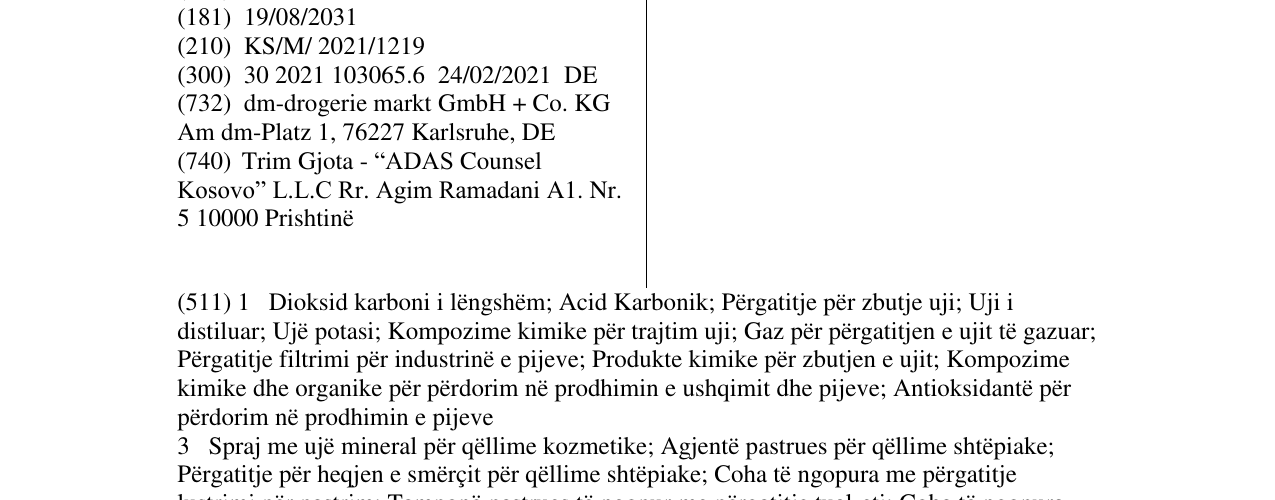 Zëri i markës Ivorell në buletin