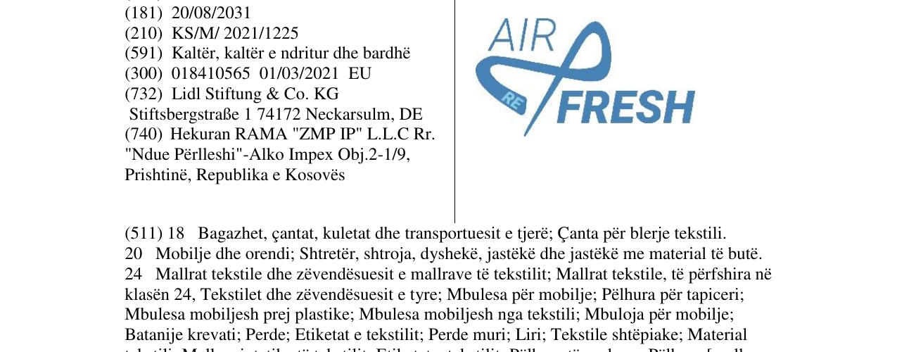Zëri i markës Markë figurative në buletin