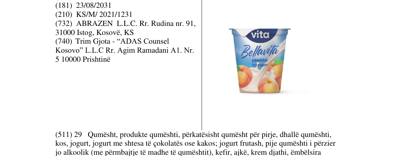 Zëri i markës Markë figurative në buletin