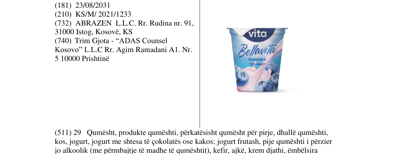 Zëri i markës Markë figurative në buletin