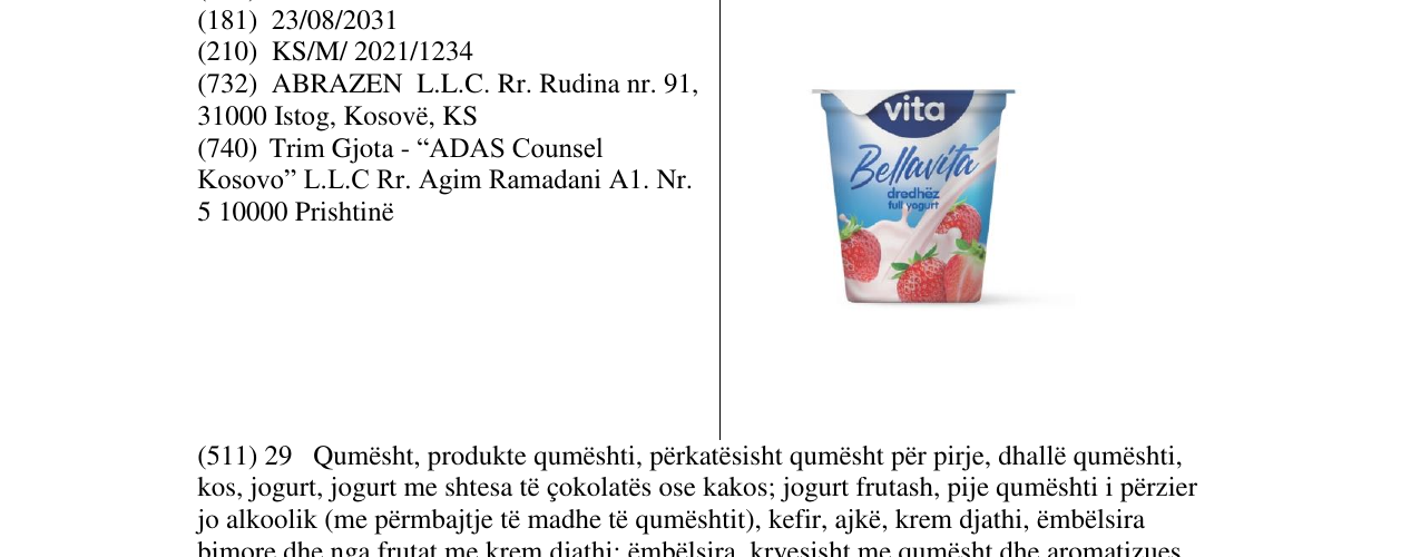Zëri i markës Markë figurative në buletin