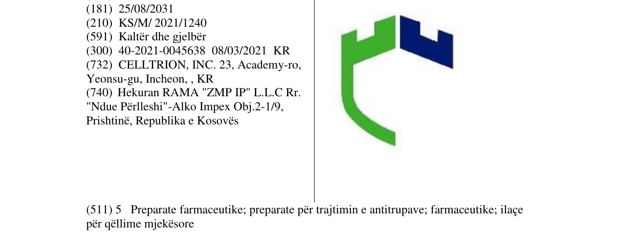 Zëri i markës Markë figurative në buletin