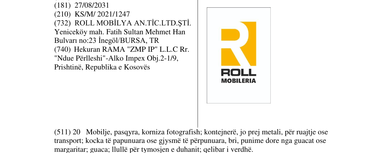 Zëri i markës Markë figurative në buletin
