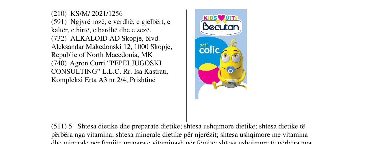 Zëri i markës Markë figurative në buletin