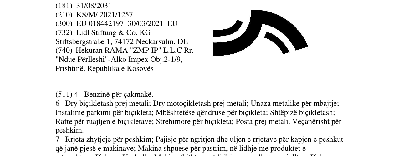 Zëri i markës Markë figurative në buletin