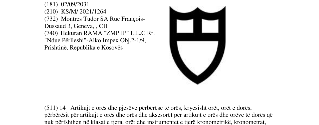 Zëri i markës Markë figurative në buletin