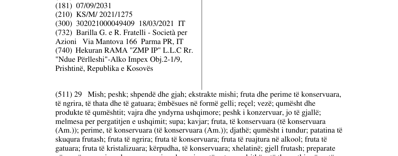 Zëri i markës A SIGN OF LOVE në buletin
