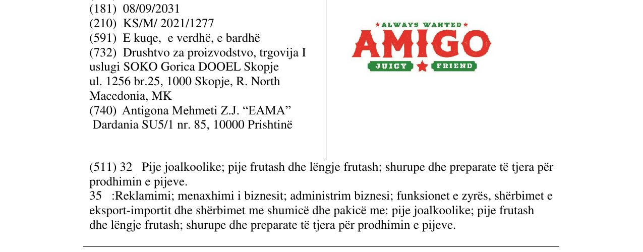 Zëri i markës Markë figurative në buletin