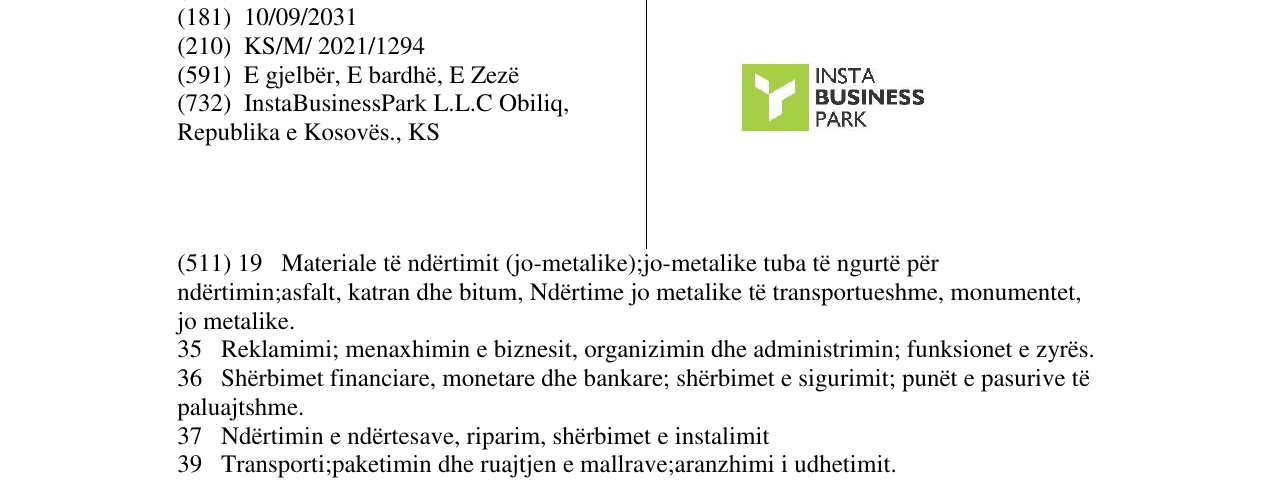Zëri i markës Markë figurative në buletin