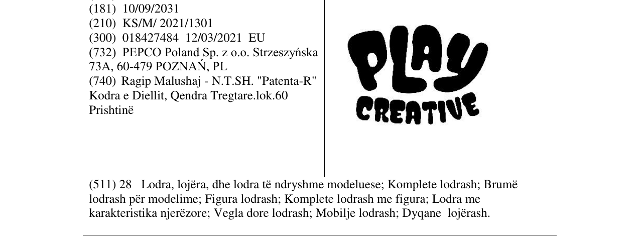 Zëri i markës Play CREATIVE në buletin