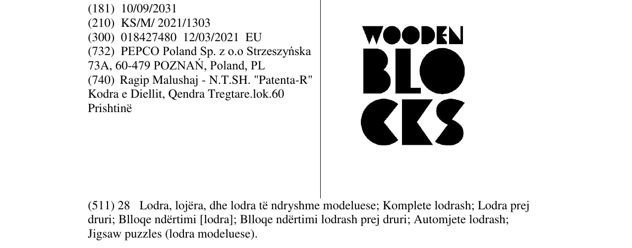 Zëri i markës Markë figurative në buletin
