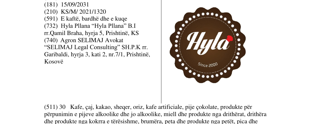Zëri i markës Markë figurative në buletin