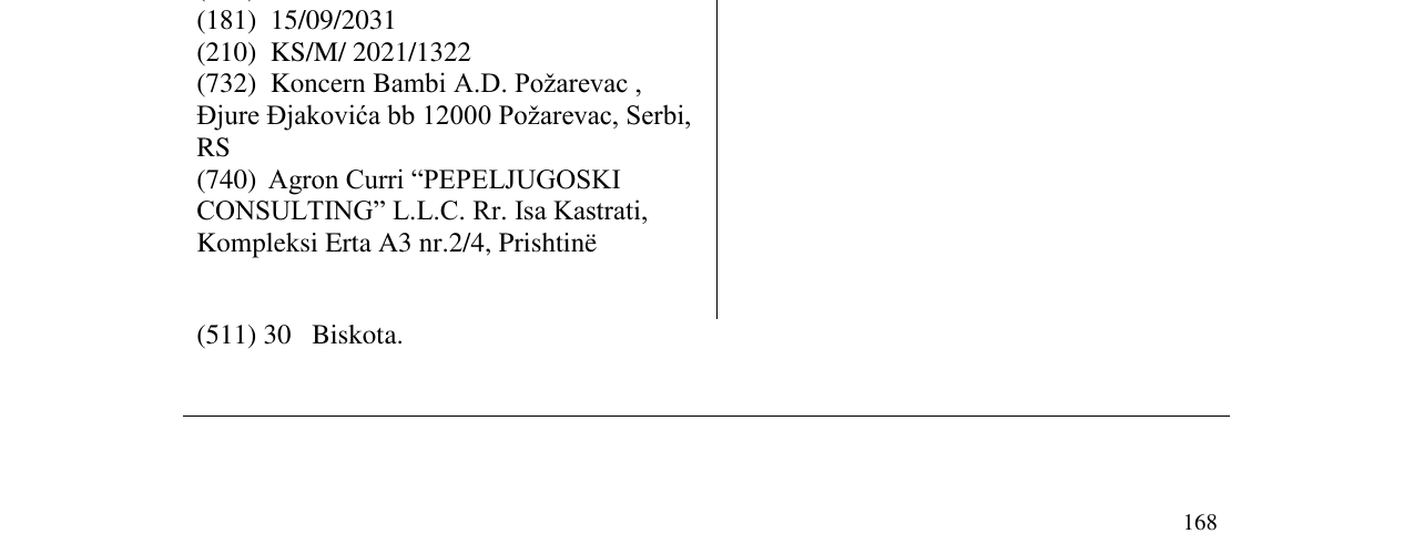 Zëri i markës Plazma Kocka në buletin