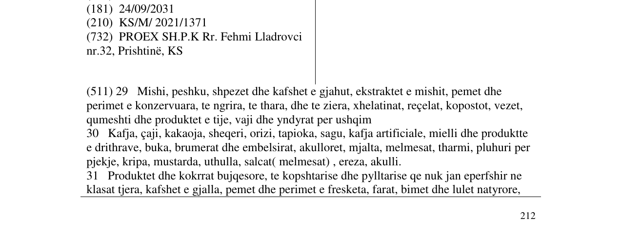 Zëri i markës MILDAY në buletin