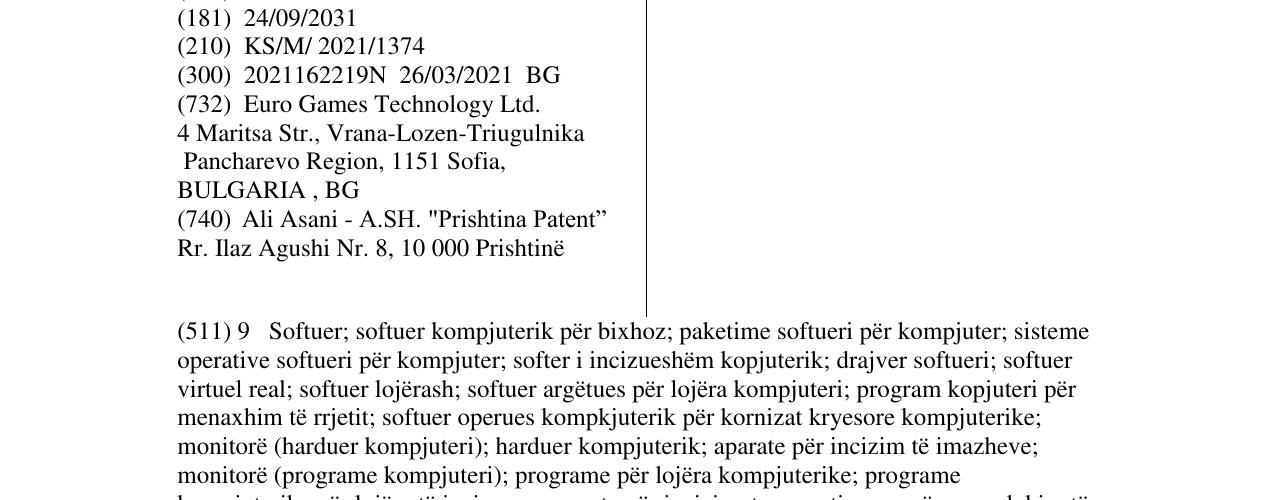 Zëri i markës CROWN në buletin