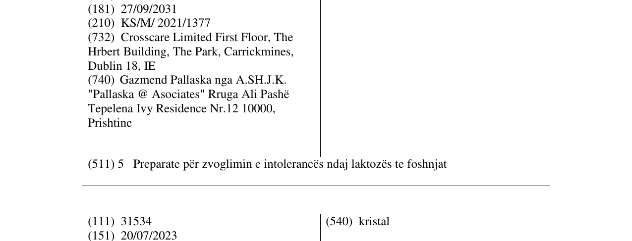 Zëri i markës COLIEF në buletin