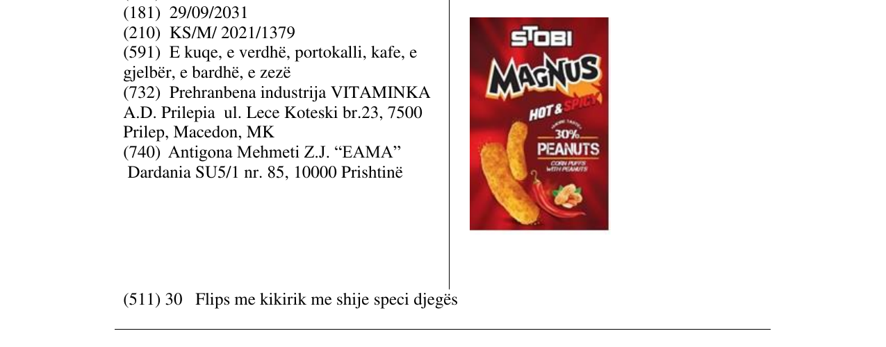 Zëri i markës Markë figurative në buletin