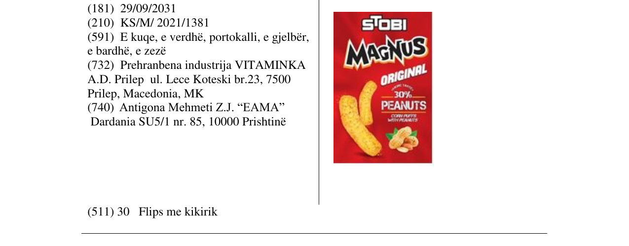 Zëri i markës Markë figurative në buletin