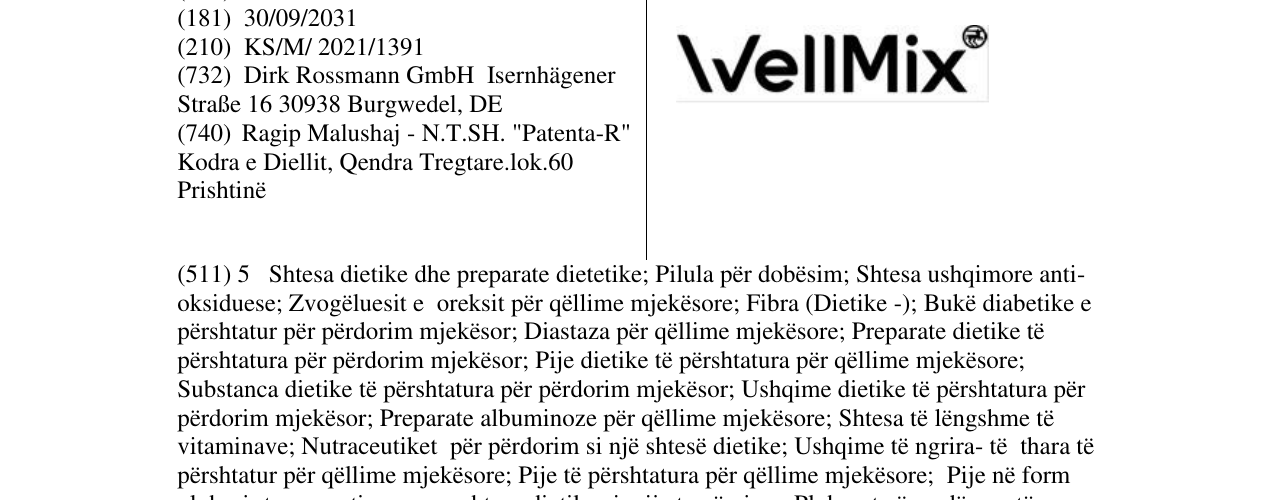 Zëri i markës Markë figurative në buletin