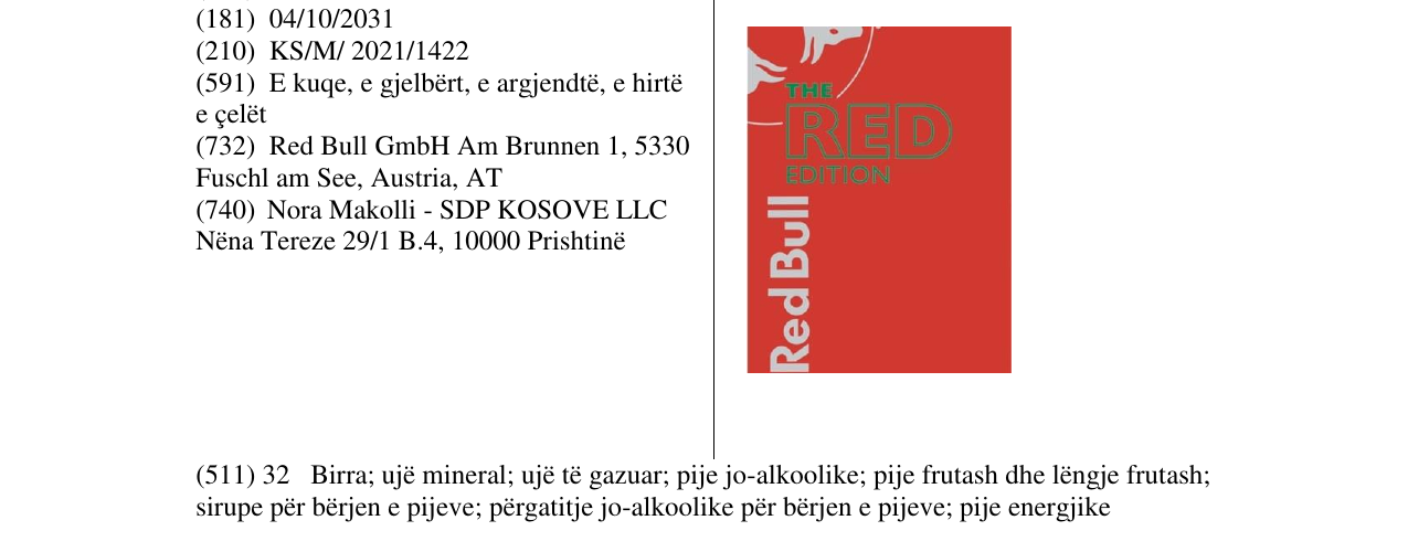 Zëri i markës Markë figurative në buletin
