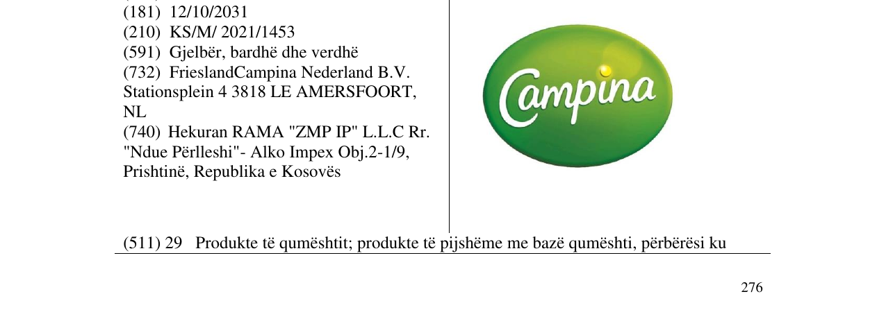 Zëri i markës Markë figurative në buletin