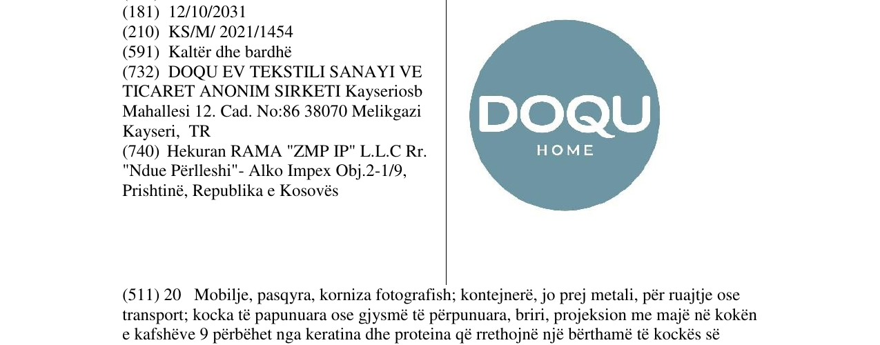 Zëri i markës Markë figurative në buletin