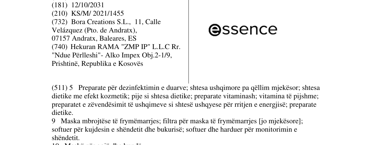 Zëri i markës Markë figurative në buletin