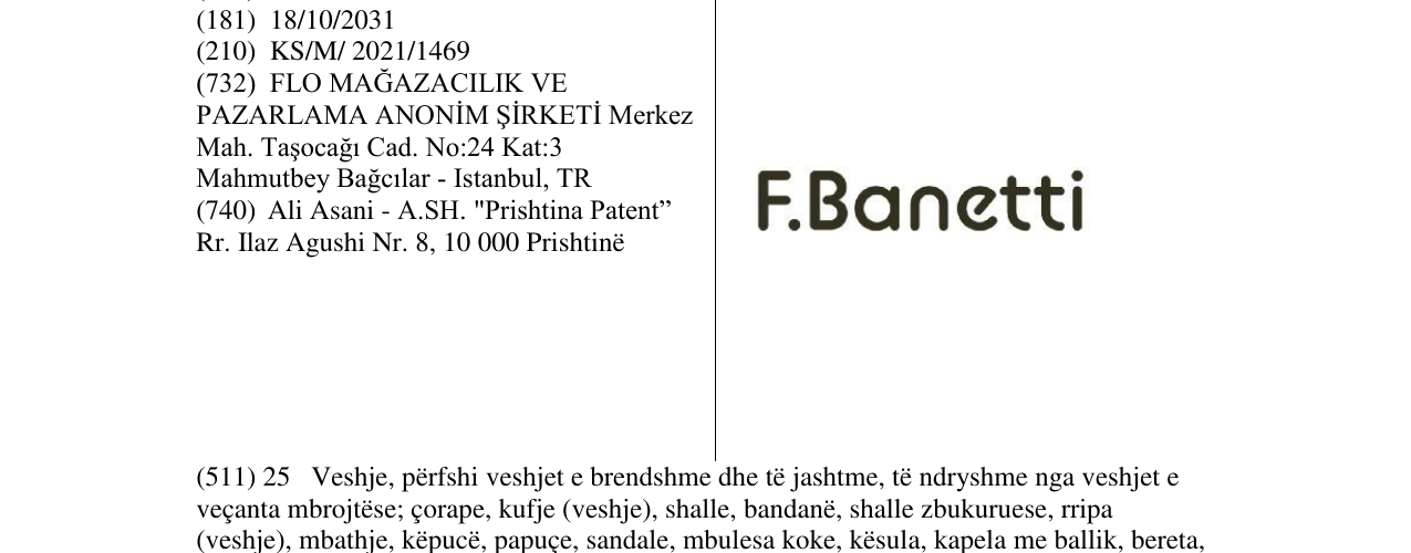 Zëri i markës Markë figurative në buletin