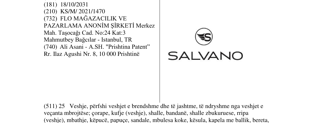Zëri i markës Markë figurative në buletin