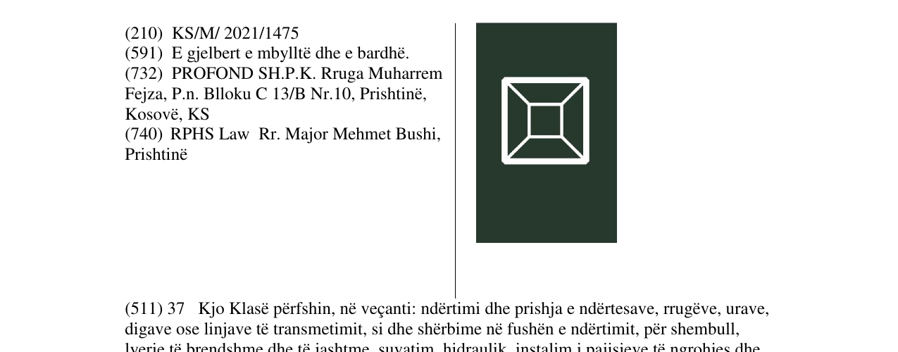 Zëri i markës Markë figurative në buletin