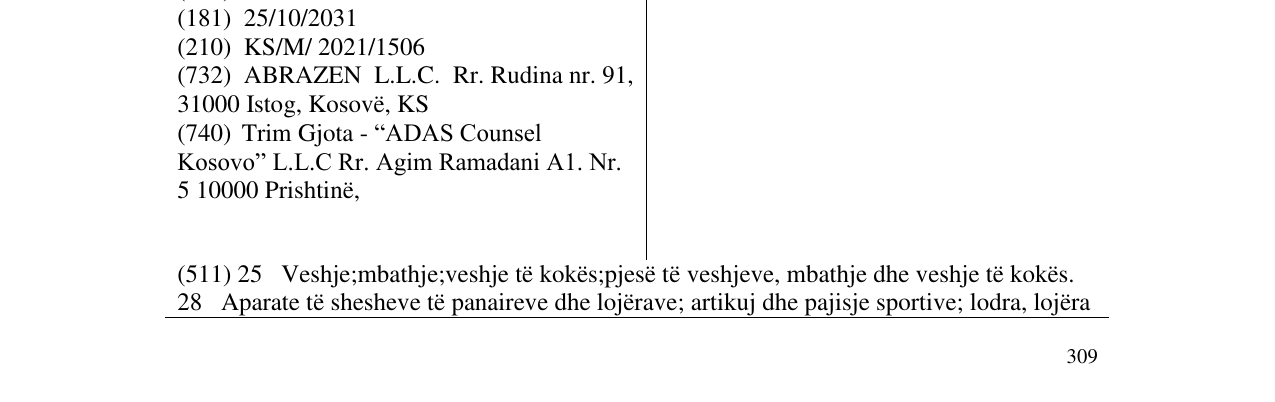 Zëri i markës VITALAND në buletin