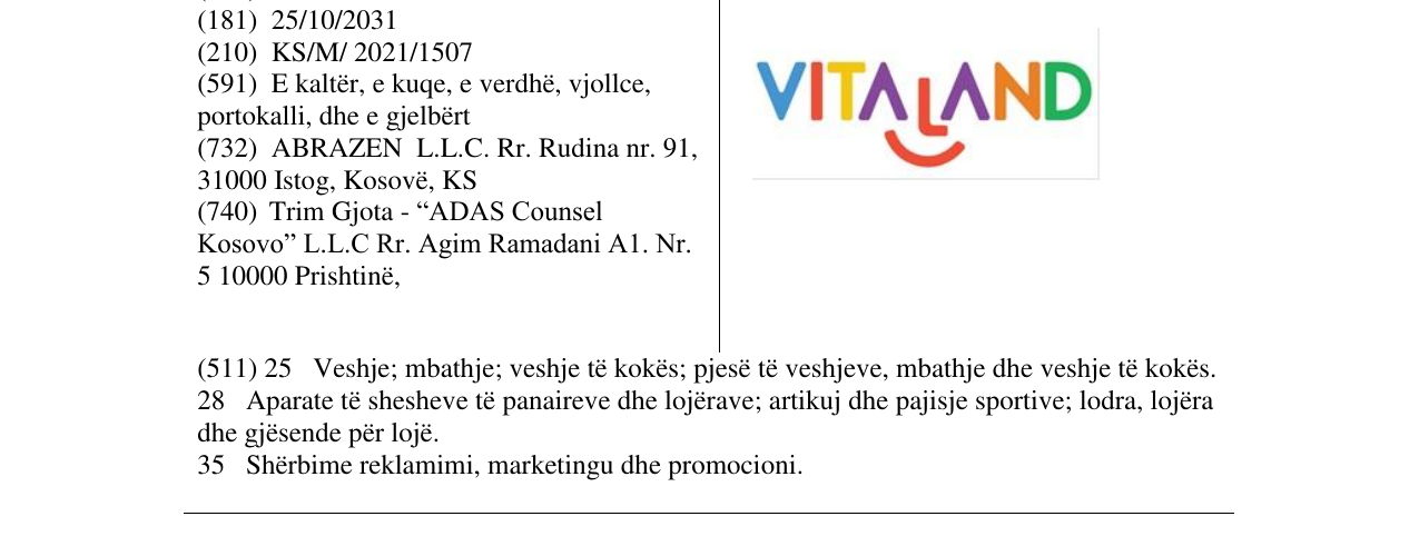 Zëri i markës Markë figurative në buletin