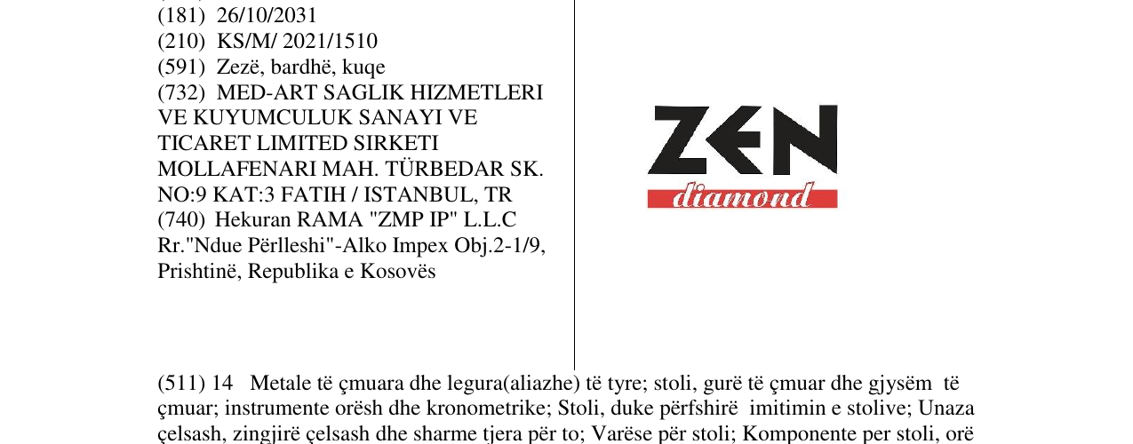 Zëri i markës Markë figurative në buletin
