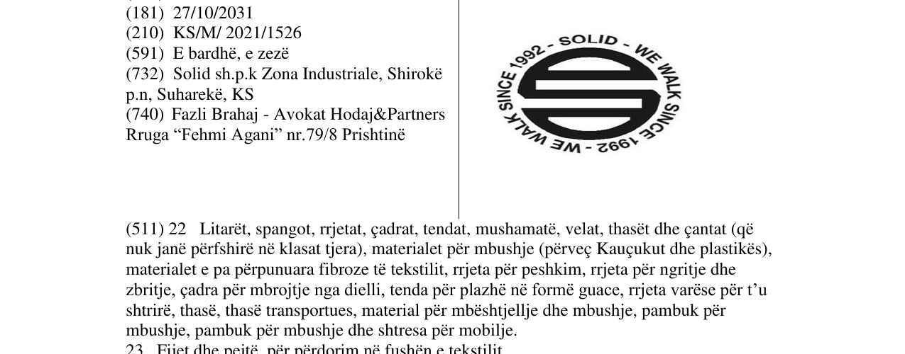 Zëri i markës Markë figurative në buletin