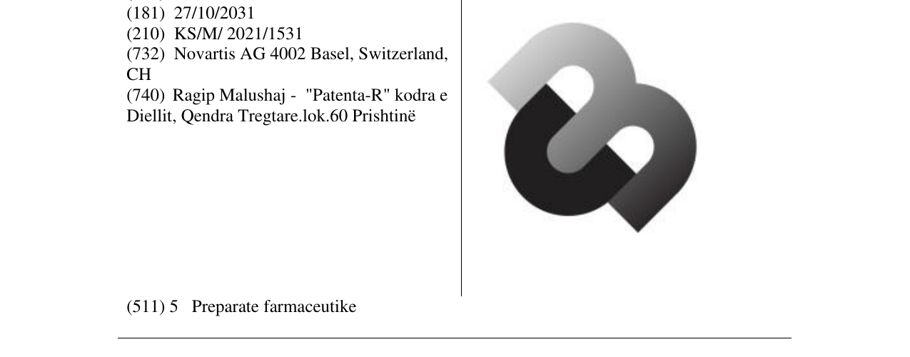 Zëri i markës Markë figurative në buletin