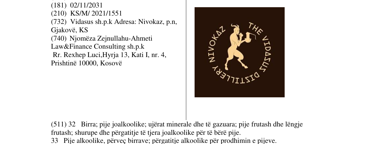 Zëri i markës Markë figurative në buletin