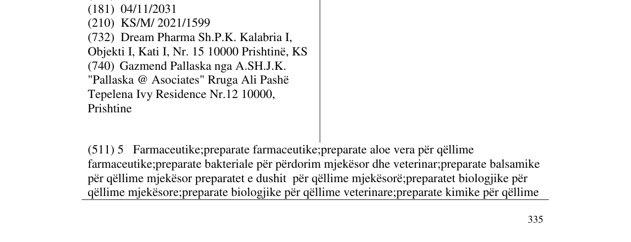 Zëri i markës Yanola në buletin