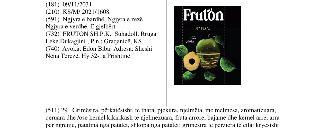 Zëri i markës Markë figurative në buletin