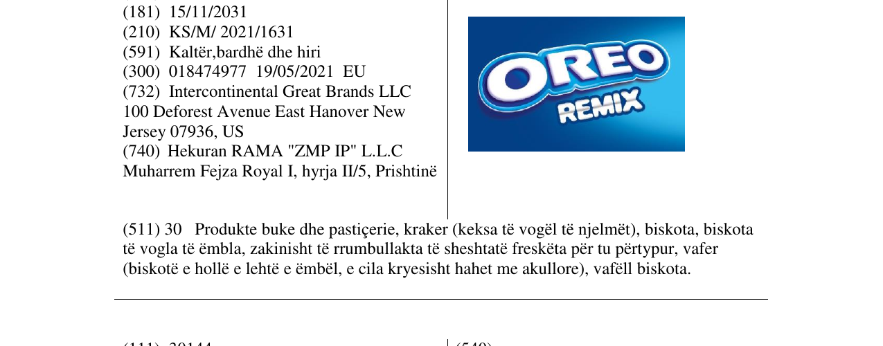Zëri i markës Markë figurative në buletin