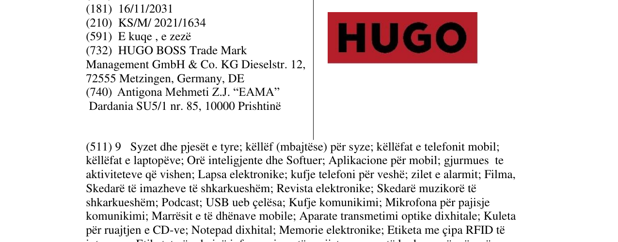 Zëri i markës Markë figurative në buletin