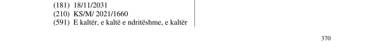 Zëri i markës Markë figurative në buletin
