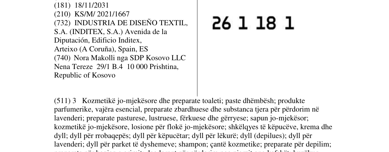Zëri i markës Markë figurative në buletin